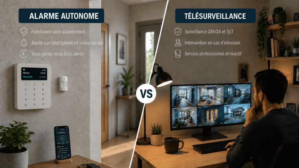 Télésurveillance ou alarme autonome : Quelles différences ?